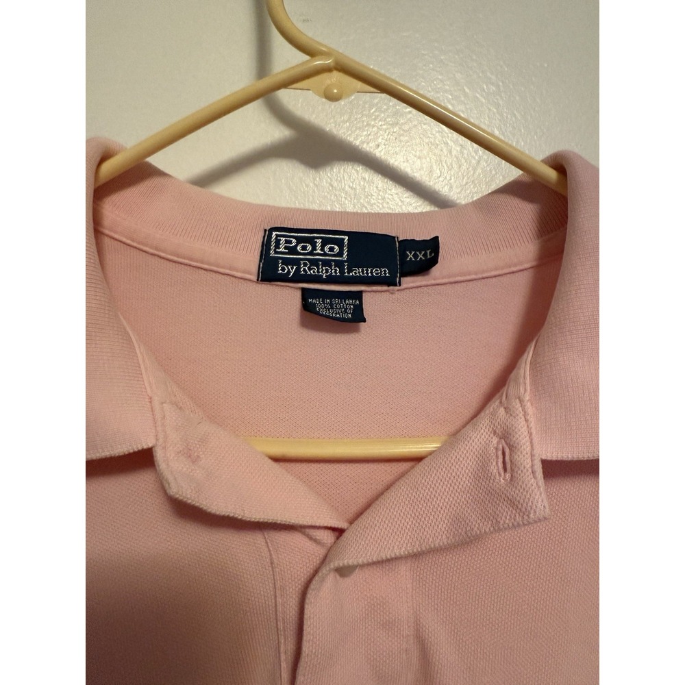 Polo Ralph Lauren Men's Pink Polo T Shirt Short Sleeve Size XL - Picture 2 of 3